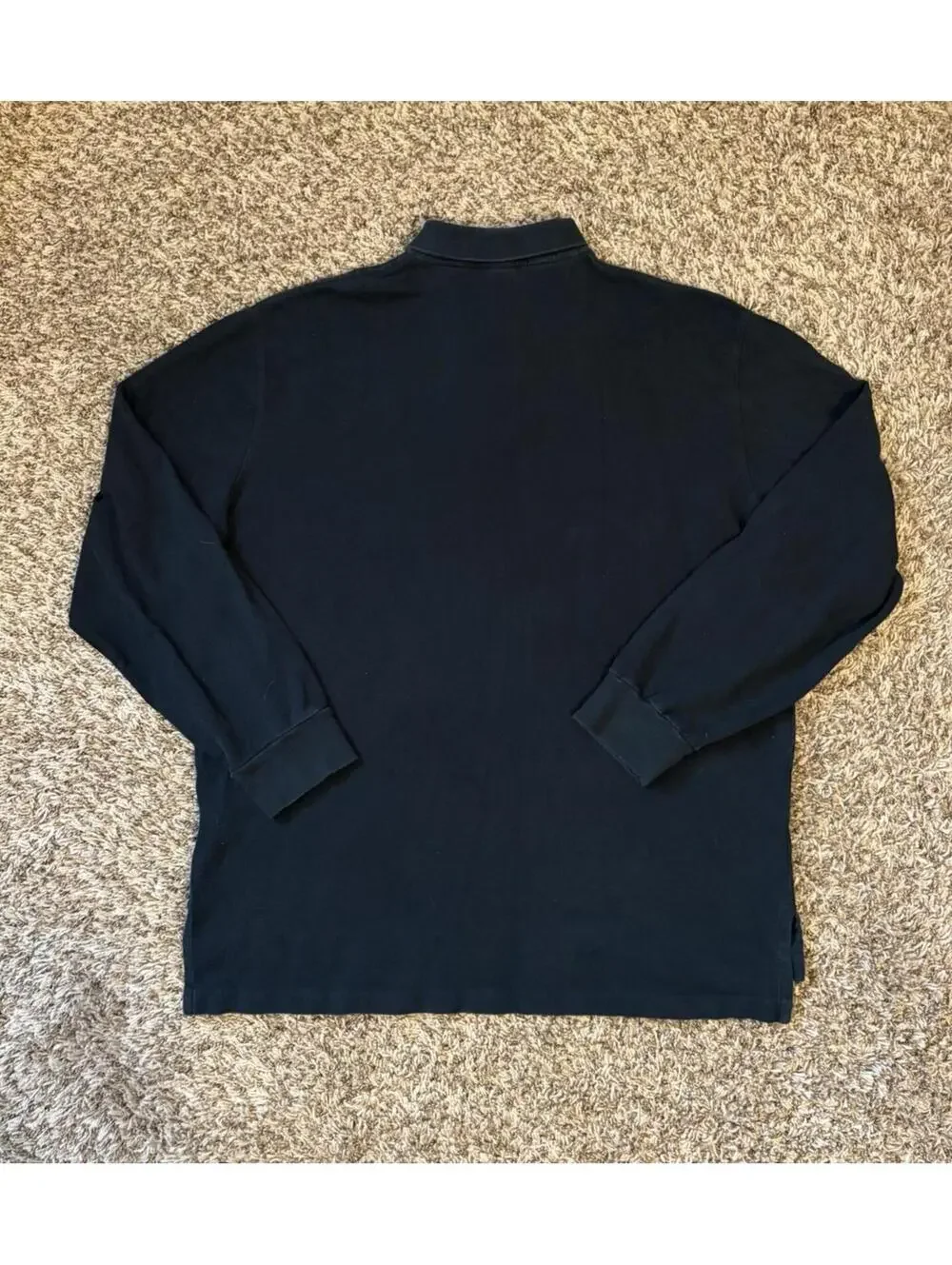Polo Ralph Lauren RL08 Black Yellow Pony Long Sleeve Polo Shirt Men’s Size XL